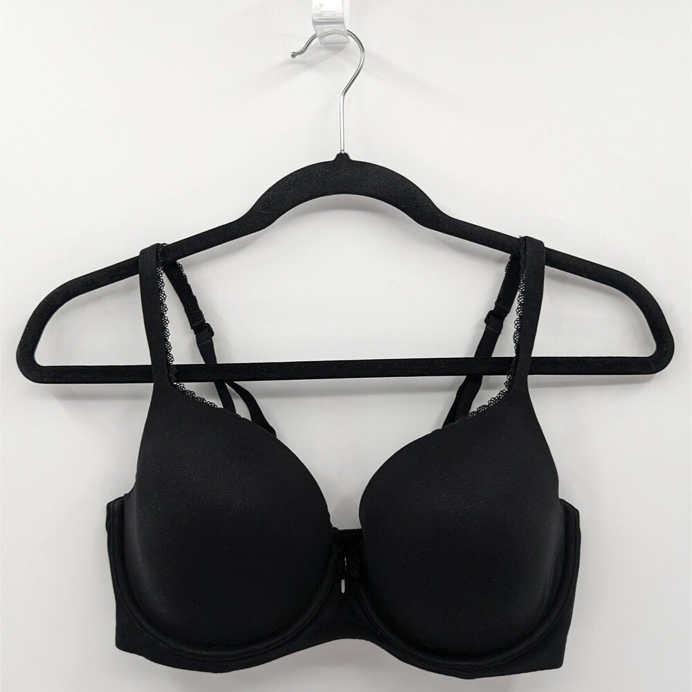 Victoria's Secret Bra Women's 34DD Black Lined Demi Body by Victoria